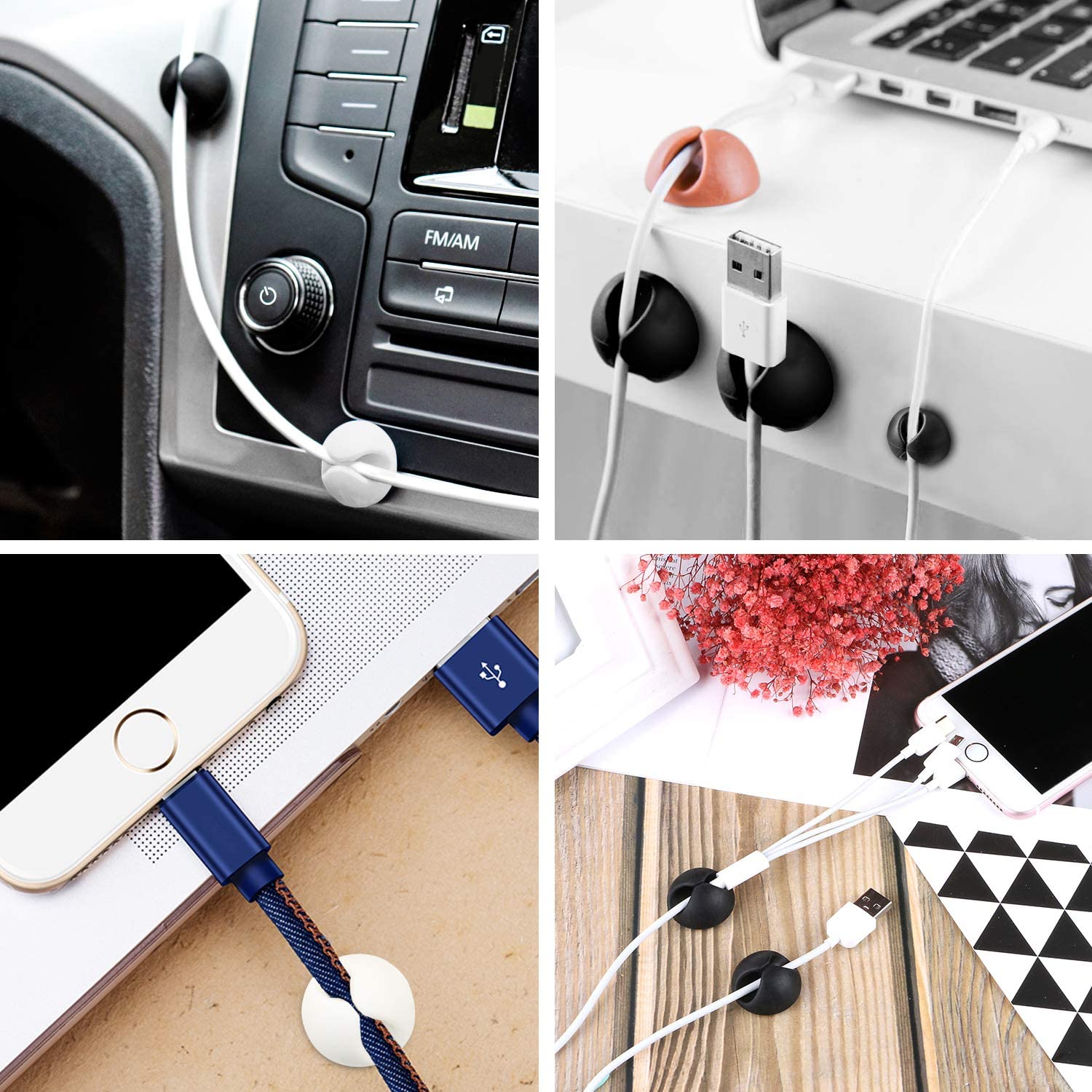 6298 10PCS CABLE HOLDER AND SUPPORTER FOR GIVING SUPPORT AND STANCE TO ALL KIND OF CABLES. DeoDap 6298 10PCS CABLE HOLDER AND SUPPORTER FOR GIVING SUPPORT AND STANCE TO ALL KIND OF CABLES. DeoDap